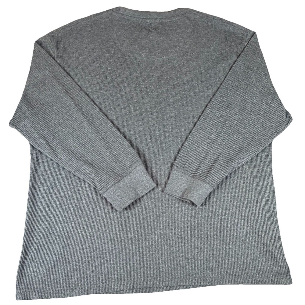 Rocawear Men's 4XLT Gray Thermal Waffle Knit Long Sleeve Shirt Y2K - Picture 2 of 7